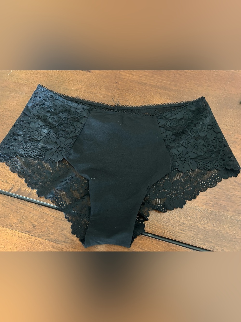 Victoria Secret Black Lace Hipster Panty